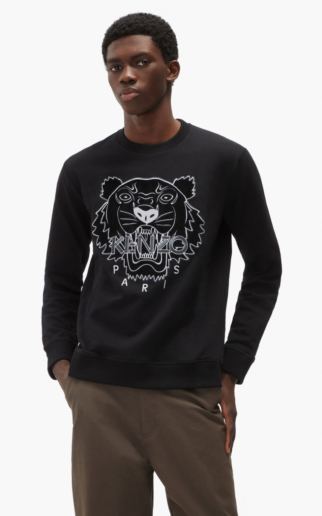 Sweatshirt Kenzo The Inverno Capsule Tiger Masculino - Pretas | 680WMXKRY